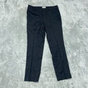 Duchamp Slim Fit Black Dress Pants 34X30 Stretch Waistband a1407
